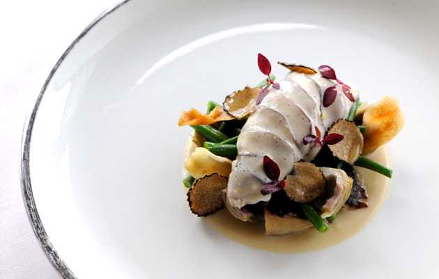 Breast of partridge with shiitake mushrooom recipe