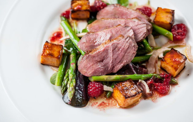 duck breast salad