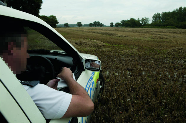 police car on land