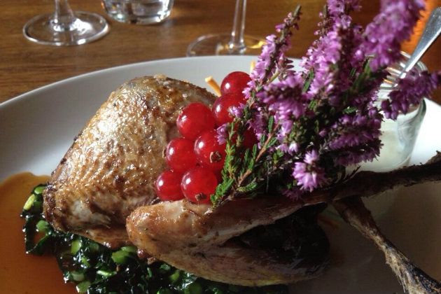 Roasted grouse