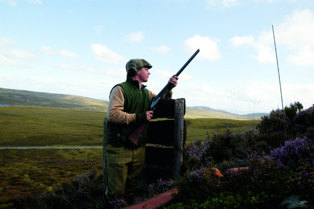 Butt used in grouse shoots