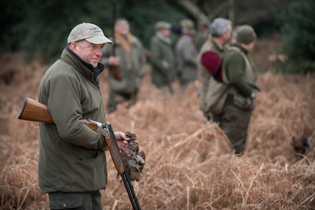 Gun Simon Dixon with his right and left Woodcock.