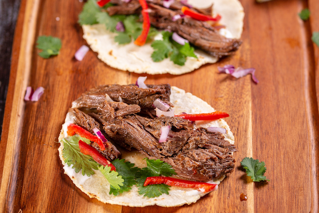 Recipe for venison barbacoa tortillas