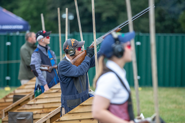 Shooting line at Game Fair