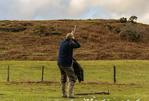 clayshooting at home on own property