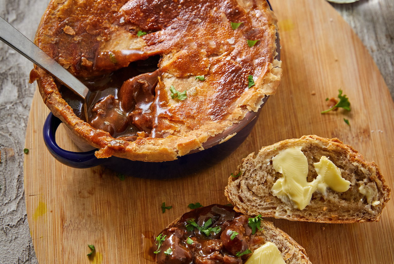 Venison Bourguignon Pie