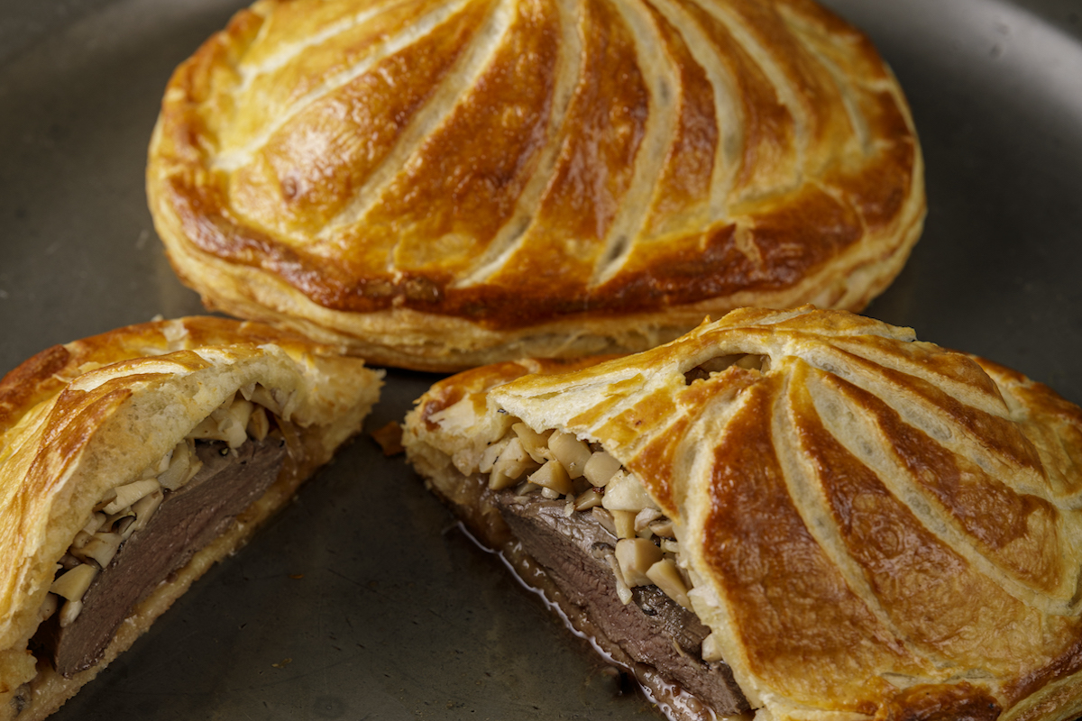 venison and mushroom pies