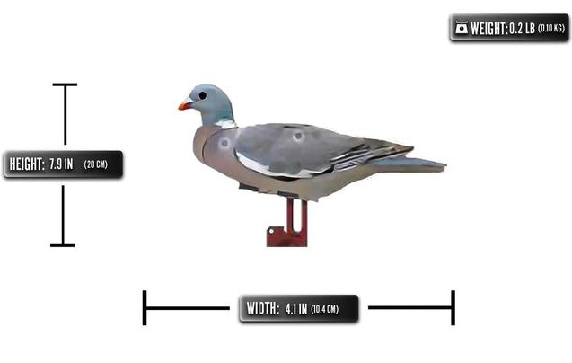 FUD pigeon decoys